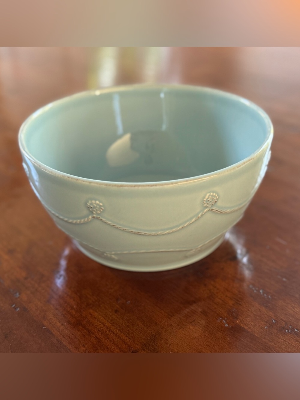 Juliska Berry & Thread Ice Blue Round 2 Qt Casserole Dish Discontinued